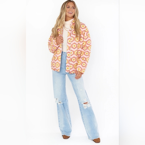 Show Me Your Mumu Powder Puffed Jacket size Small - Picture 4 of 14